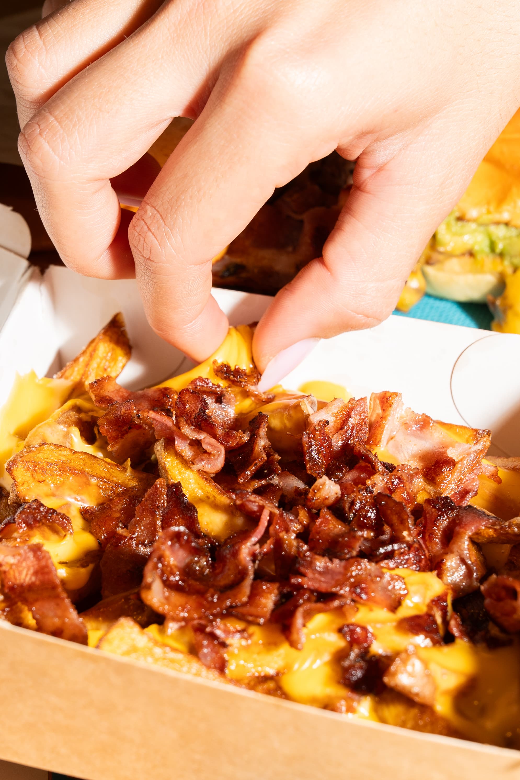 Frites maison cheddar bacon Basta Basta Corse